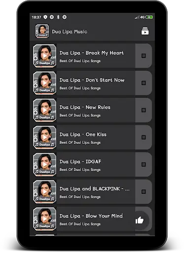Dua Lipa Music Offline ( Best Songs) screenshot 3