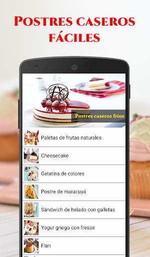 Postres Caseros Fáciles screenshot 2