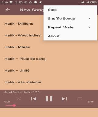 Hatik - La meilleure (música offline completa) screenshot 5