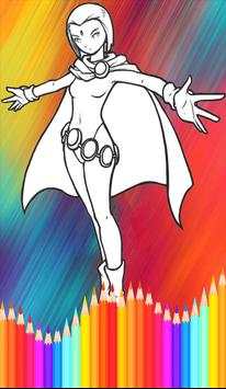 coloring teen titans games screenshot 2
