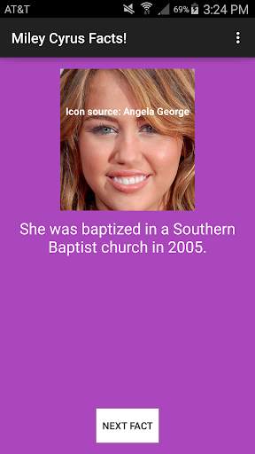 100  Miley Cyrus Fun Facts screenshot 1