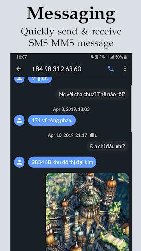 Messages: SMS & MMS screenshot 2