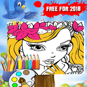 Girls Art Coloring Book icon