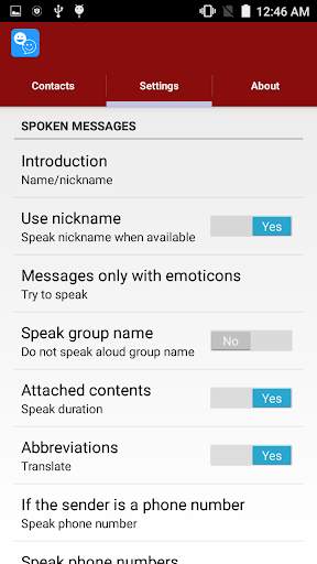 Talking Contacts for WhatsApp screenshot 7