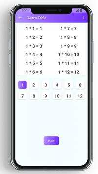 Kids Multiplication Table скриншот 2