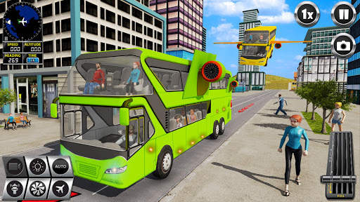 Terbang Bis Sopir permainan 3D screenshot 4