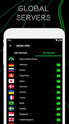 NEON VPN - Fast Secure Unlimited Free VPN Proxy screenshot 3