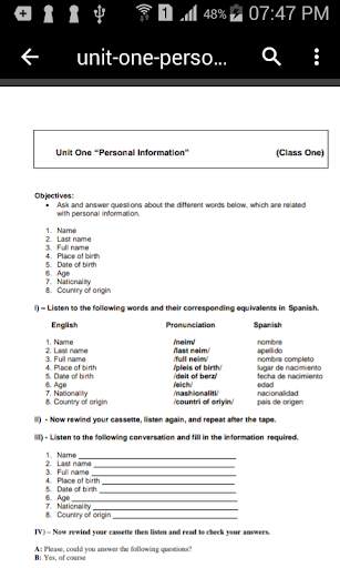 Curso de inglés. Gratis screenshot 2
