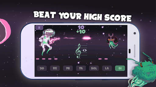Space Note 🎼 sight reading music game screenshot 2