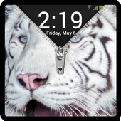 White tiger zipper - fake icon