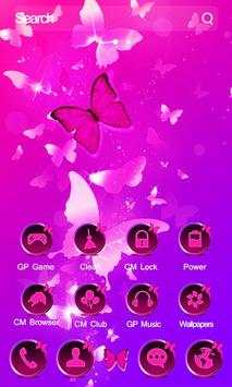 Butterfly Purple Theme स्क्रीनशॉट 6