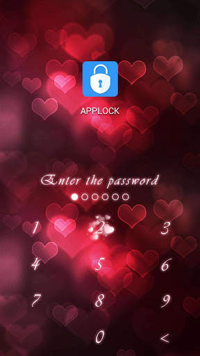 AppLock Theme I Love You screenshot 2