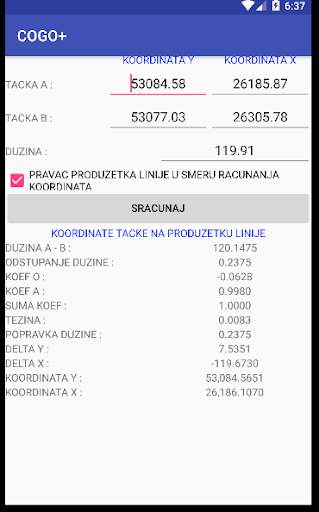 COGO  Topo Geodetic Calculator Control Geometry скриншот 3