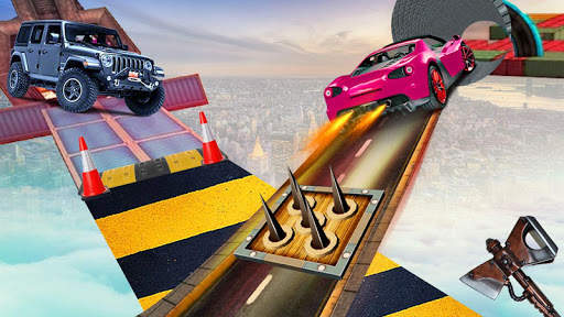 Impossible Car Racing On Amazing Tracks 2018 screenshot 3