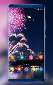 Shining night theme for moto p30 wallpaper screenshot 1