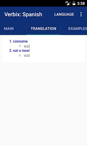 Verbix Verb Conjugator screenshot 5