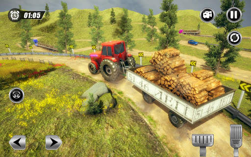 Tractor Trolley Farming Transport: Offroad Drive screenshot 5