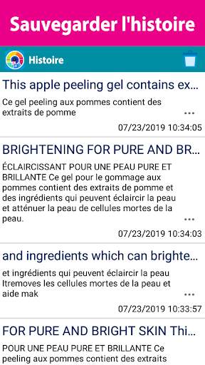Traduction - Traduire avec l'appareil photo screenshot 5