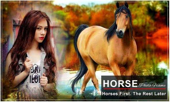 Horse Photo Frame Editor : Horse Photo Mixer 1 تصوير الشاشة