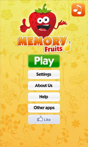 Fruits Games - Exercise Memory 1 تصوير الشاشة