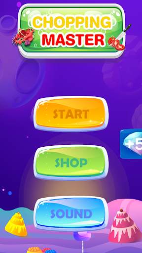 Chop, Slice & Cut Vegetables Fruits Game for Kids screenshot 1