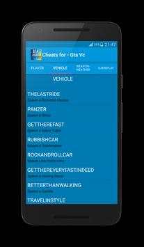 Cheats for Gta Vice City Plus screenshot 4