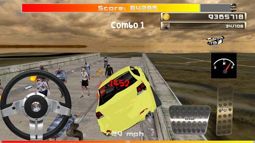 Zombie VS Car - 3D simulator स्क्रीनशॉट 15