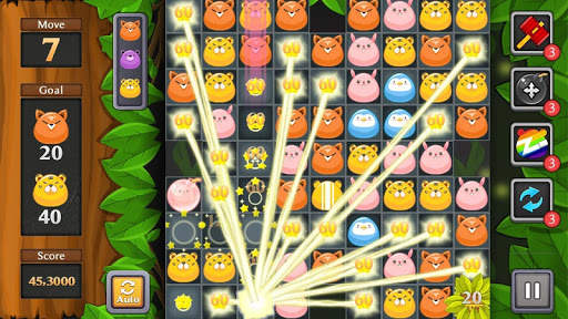 ジャングル マッチ パズル screenshot 1
