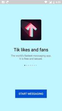 Tik likes and fans 1 تصوير الشاشة