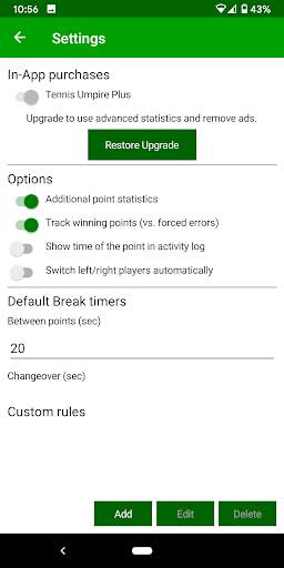 Tennis Umpire App screenshot 5