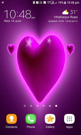 Purple Hearts Live Wallpaper screenshot 3