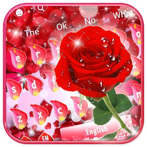 Red Rose Keyboard Theme 10001002