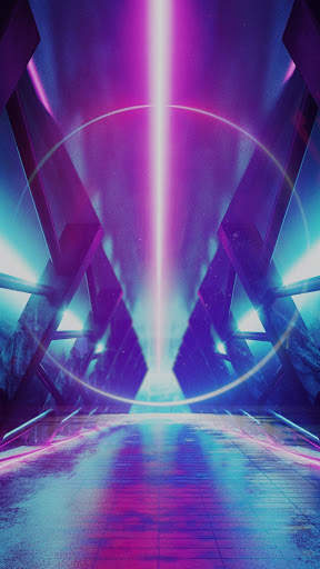 Cyberpunk Theme WhatsPlus Azul screenshot 4