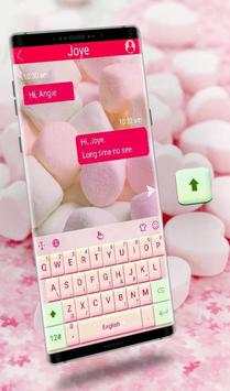 Marshmallow 6.0 Keyboard Theme 1 تصوير الشاشة