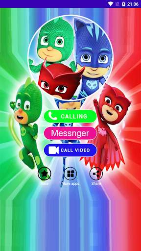 📱Call Pj Heroes Wasks - Funny - GEKKO Talk! screenshot 2