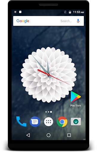 Flower Clock Live Wallpaper screenshot 1
