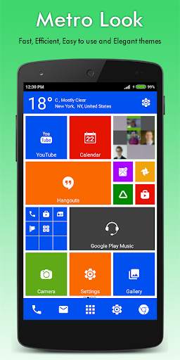 Win 10 metro launcher pro theme screenshot 1