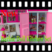 Barbie Doll Kitchen Set Toys Videos icon