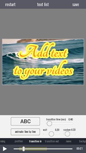 Video Text Editor screenshot 1