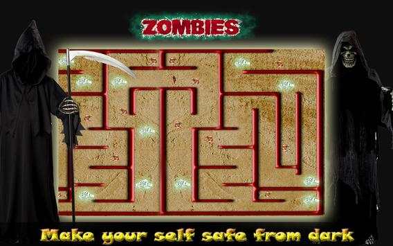 zombie labirin pelari escape screenshot 3
