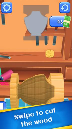 Wood Turning 3D - Wood Carving -  Paint Shop screenshot 1
