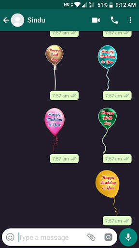 Birthday Wishes WhatsApp Stickers (100  Stickers) screenshot 6
