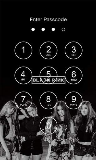 Black Pink Lock Screen screenshot 2