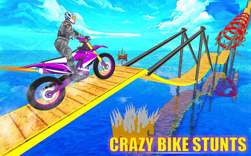 New bike stunt game 2020: mega ramp bike GT racing screenshot 1