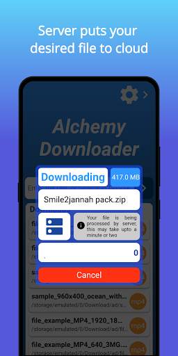 Alchemy Downloader | Web file to Drive | fast screenshot 3