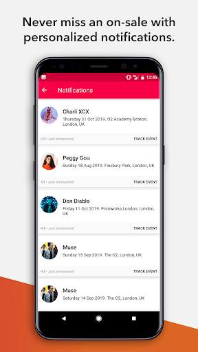 Songkick Concerts 5 تصوير الشاشة