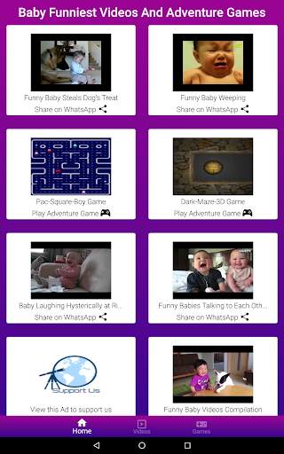 Baby Funniest Videos And Adventure Games screenshot 13