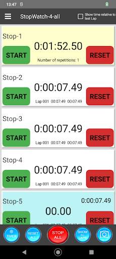 StopWatch 4 all Lite screenshot 3