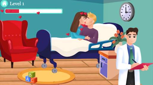 HOSPITAL KISSING - Kissing games for girls screenshot 2
