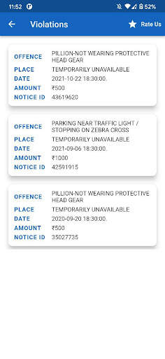 Traffic Fines Bangalore screenshot 2
